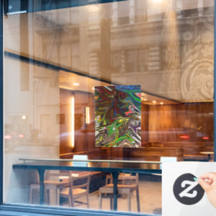 Autocollant Pour Fenêtre motif abstrait cool