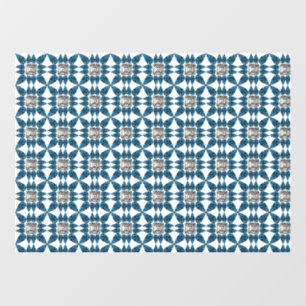 Autocollant Pour Fenêtre Motif Art déco bleu