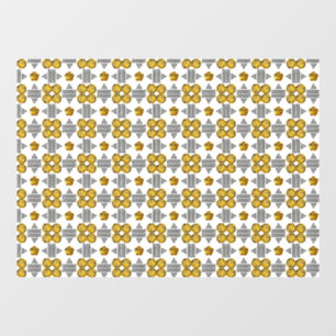Autocollant Pour Fenêtre Motif jaune