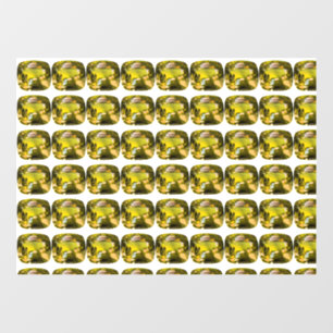 Autocollant Pour Fenêtre Motif jaune Abstrait