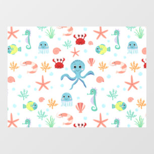 Autocollant Pour Fenêtre Motif Sea World