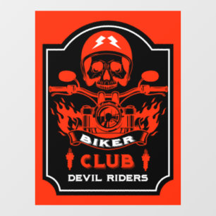 Autocollant Pour Fenêtre Motorbike Riders Club