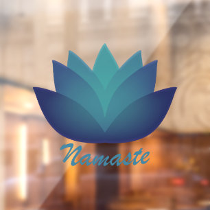 Autocollant Pour Fenêtre Namaste Lotus Flower