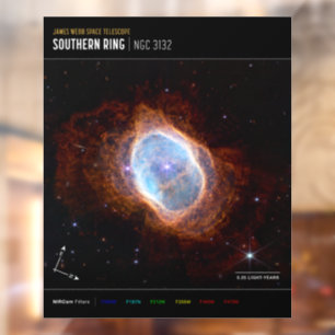 Autocollant Pour Fenêtre Nebula Ring Sud Espace James Webb Telescope