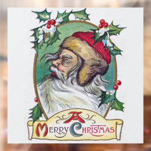 Autocollant Pour Fenêtre Noël Gnome Vintage