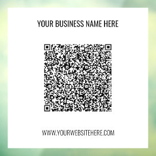 Autocollant Pour Fenêtre Nom de code QR personnalisé Site Web Clôture de fe