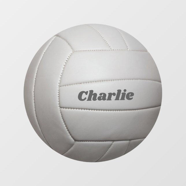 Autocollant Pour Fenêtre Nom personnalisé Volleyball (Feuille)