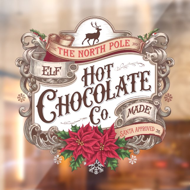 Autocollant Pour Fenêtre North Ple chocolat chaud (Feuille 2)