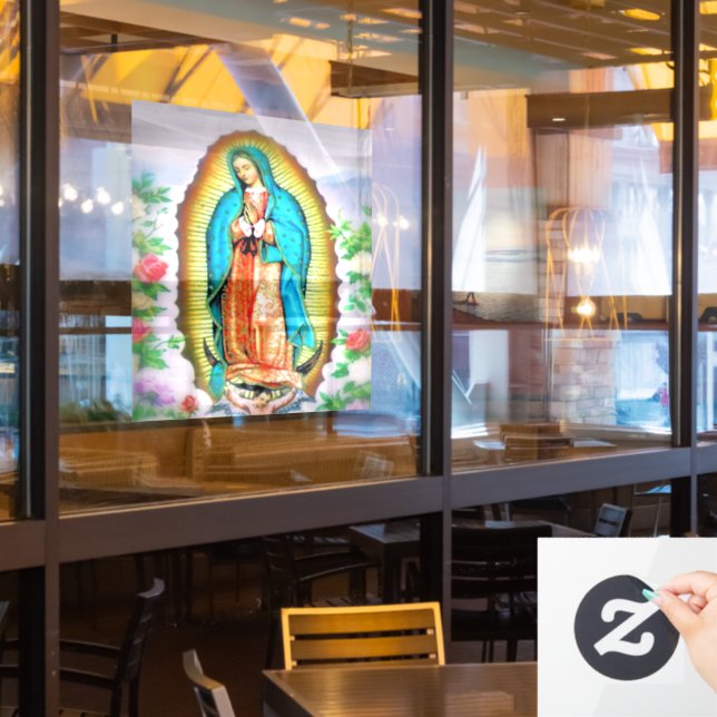 Autocollant Pour Fenêtre Notre-Dame de Guadalupe (Fenêtre du restaurant)