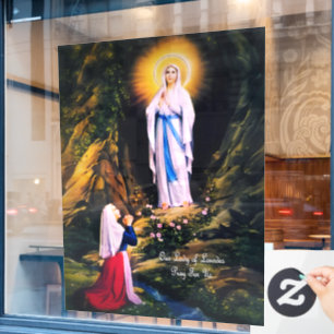 Autocollant Pour Fenêtre Notre-Dame de Lourdes
