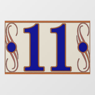 Autocollant Pour Fenêtre Numéro 11