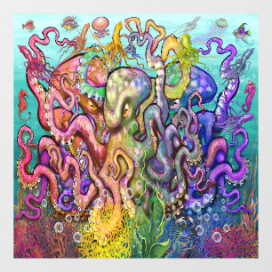Autocollant Pour Fenêtre Octopi