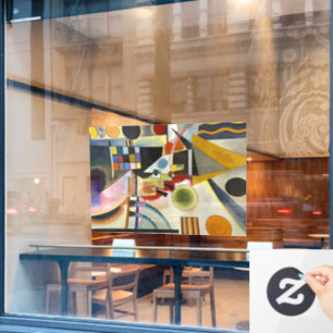 Autocollant Pour Fenêtre Oeuvre Abstraite de Kandinsky