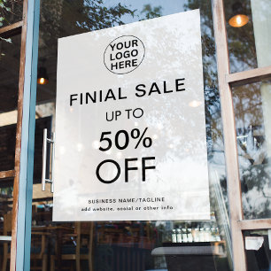 Autocollant Pour Fenêtre Offre spéciale de remise pour vente finale Noir &