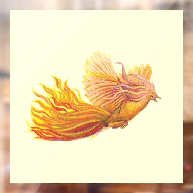 Autocollant Pour Fenêtre Oiseau phénix légendaire (Feuille 2)