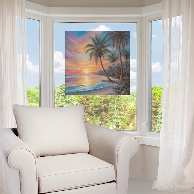 Autocollant Pour Fenêtre Opal Essence Île tropicale (Créateur téléchargé)