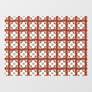 Autocollant Pour Fenêtre Orange Gemstone Diamant Art, Orange
