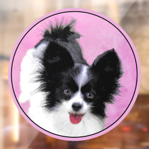 Autocollant Pour Fenêtre Papillon (Blanc et Noir) Peinture - Art Canin