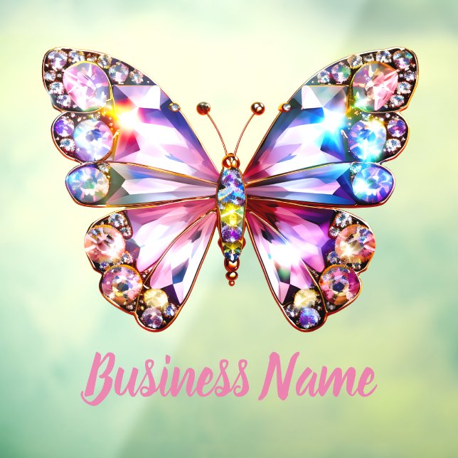 Autocollant Pour Fenêtre papillon coloré  (Feuille 3)