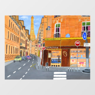 Autocollant Pour Fenêtre Paris Street Window Cling 