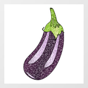 Autocollant Pour Fenêtre Parties scintillant Eggplant