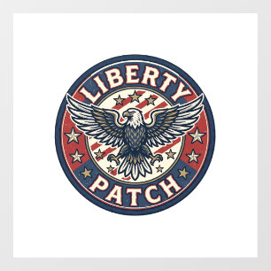Autocollant Pour Fenêtre Patch de liberté patriotique Broderie