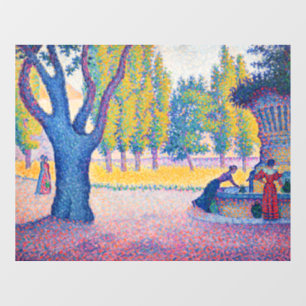 Autocollant Pour Fenêtre Paul Signac - Fontaine des Lices, Saint-Tropez