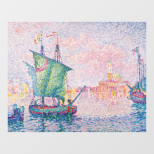 Autocollant Pour Fenêtre Paul Signac - Venise, Le Nuage Rose