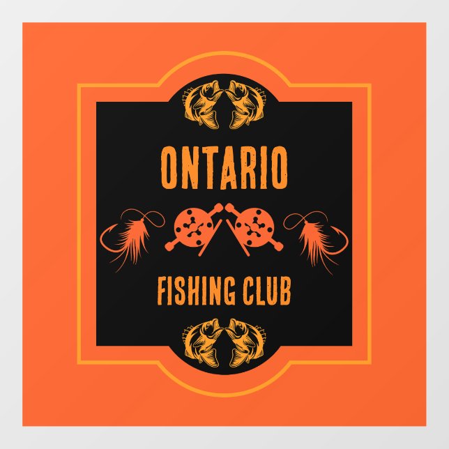 Autocollant Pour Fenêtre Pêche au volant Canada (Feuille)