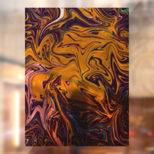 Autocollant Pour Fenêtre peinture colorée et chef-d'œuvre d'art fin