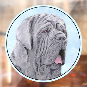 Autocollant Pour Fenêtre Peinture Mastiff Neopolitan - Art Chien original