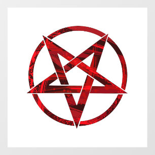 Autocollant Pour Fenêtre Pentagram Red Devil