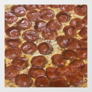 Autocollant Pour Fenêtre Pepperoni Pizza