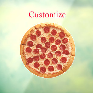 Autocollant Pour Fenêtre Pepperoni Pizza Thunder_Cove