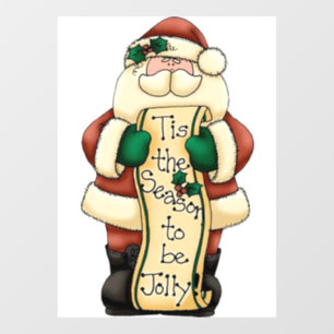 Autocollant Pour Fenêtre Père Noël
