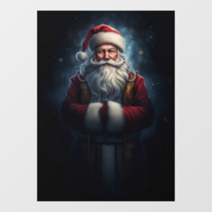 Autocollant Pour Fenêtre Père Noël en robe complète