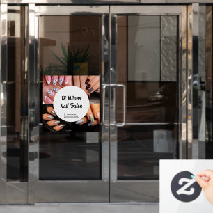Autocollant Pour Fenêtre Personnalisation Promotion de Salon de Manucure Co