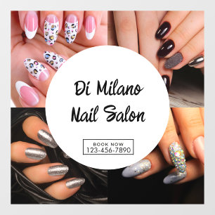 Autocollant Pour Fenêtre Personnalisation Promotion de Salon de Manucure Si