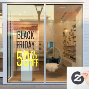 Autocollant Pour Fenêtre personnalisé Black Friday Magasin Vente entrepris