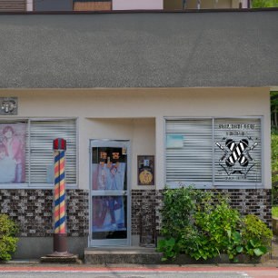 Autocollant Pour Fenêtre Personnaliser Barber Shop Business Advert