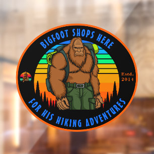 Autocollant Pour Fenêtre Personnaliser Bigfoot Randonnée articles de sport
