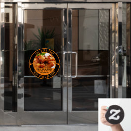 Autocollant Pour Fenêtre Personnaliser Chicken Wing Restaurant Large Front 
