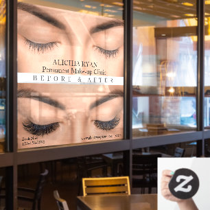 Autocollant Pour Fenêtre Personnaliser Eyelash Extensions Perm Make up MedS