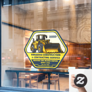 Autocollant Pour Fenêtre Personnaliser Générique Construction Contrat