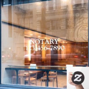 Autocollant Pour Fenêtre Personnaliser Générique Notaire Paralegal Business
