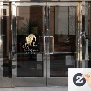 Autocollant Pour Fenêtre Personnaliser la devanture du salon de coiffure et