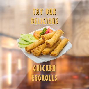 Autocollant Pour Fenêtre Personnaliser la nourriture du restaurant chinois