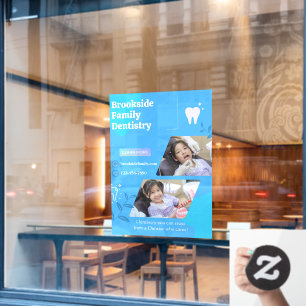 Autocollant Pour Fenêtre Personnaliser l'affiche d'image de la clinique den