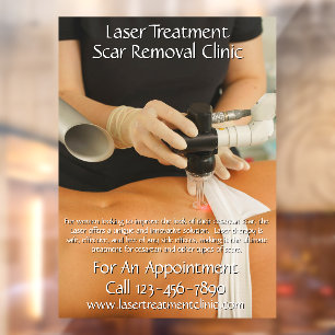 Autocollant Pour Fenêtre Personnaliser Laser Traitement Clinique d'enlèveme