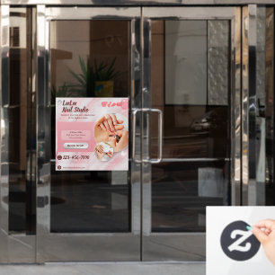 Autocollant Pour Fenêtre Personnaliser le publicitaire de salon d'ongles mo